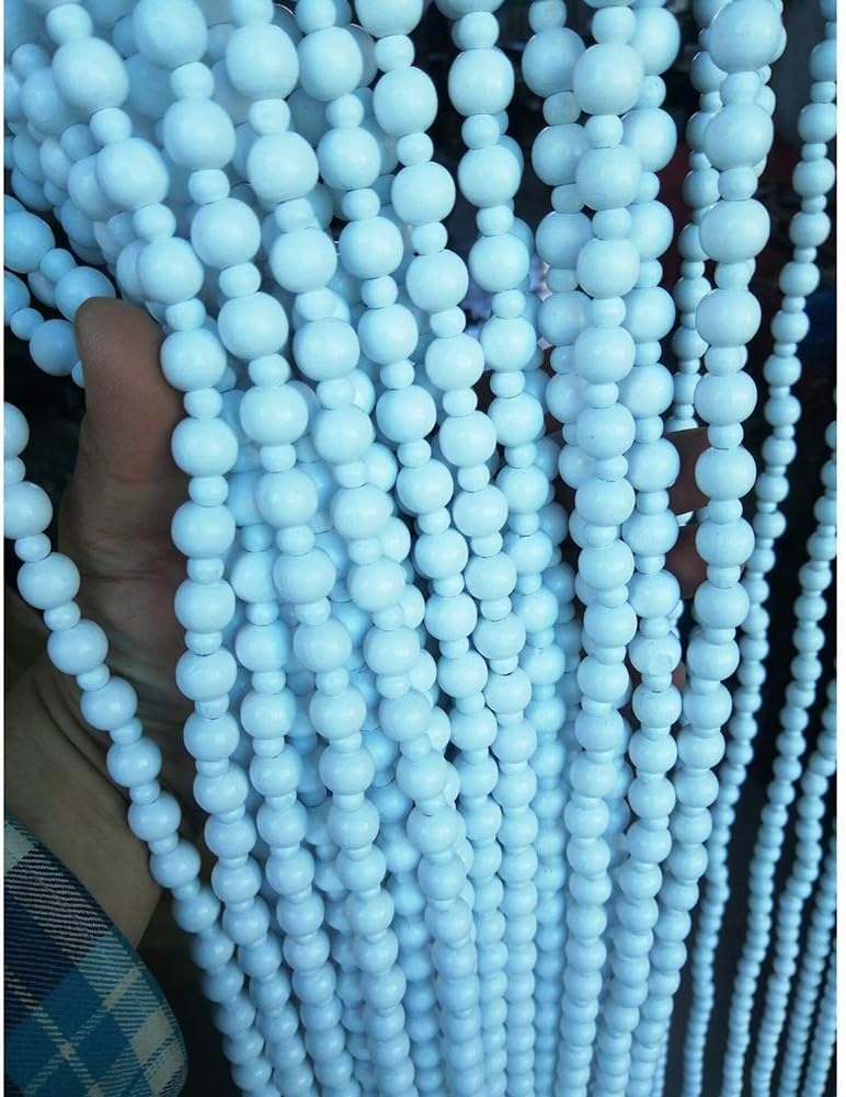 OKUOKA 31 Strands Wood Bead Curtain for Doorways