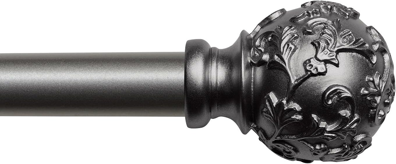 Exclusive Home Vine 1 Inch Curtain Rod with Finials Set