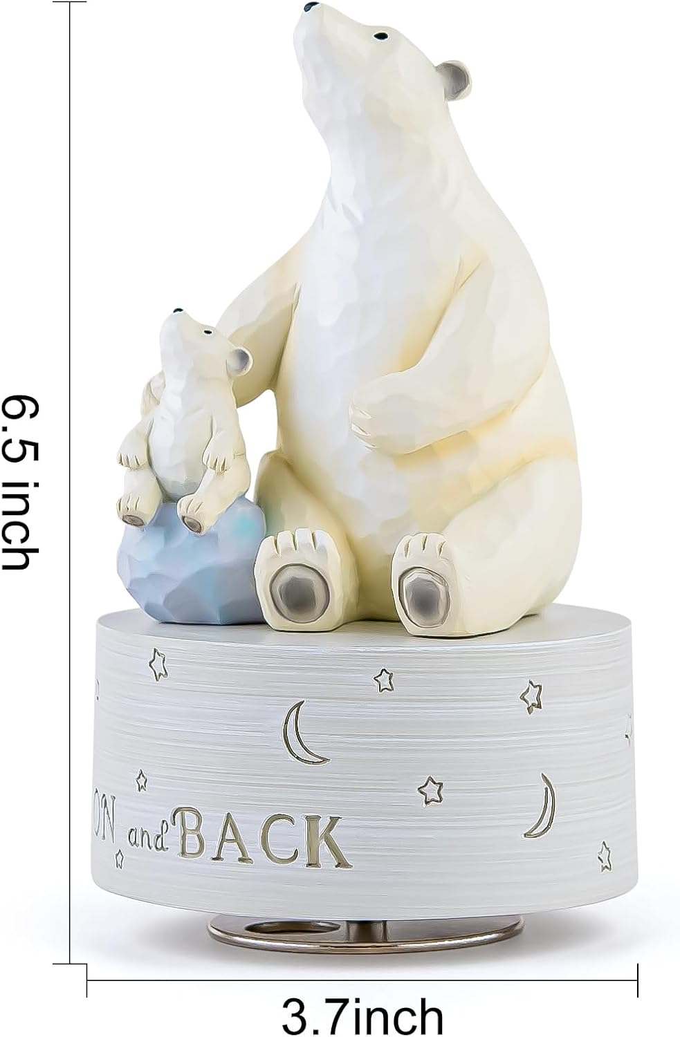 Polar Bear Music Box Figurine with You Are My Sunshine Tune