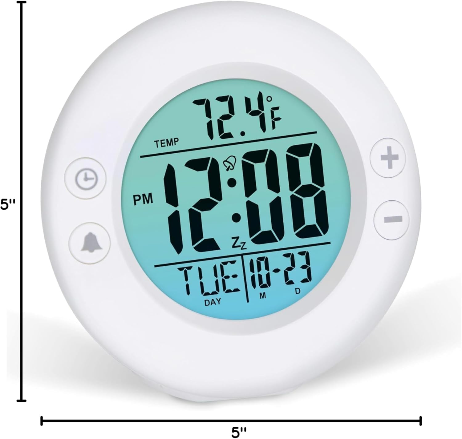 Westclox Digital Alarm Clock with Gradient Backlight