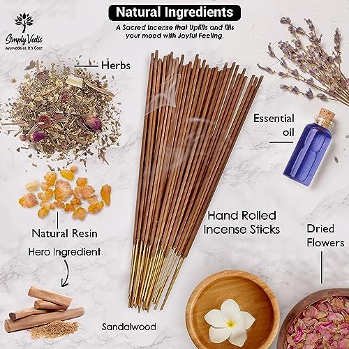 Sandalwood Incense Sticks 250g - 135 Handmade with Free Holder