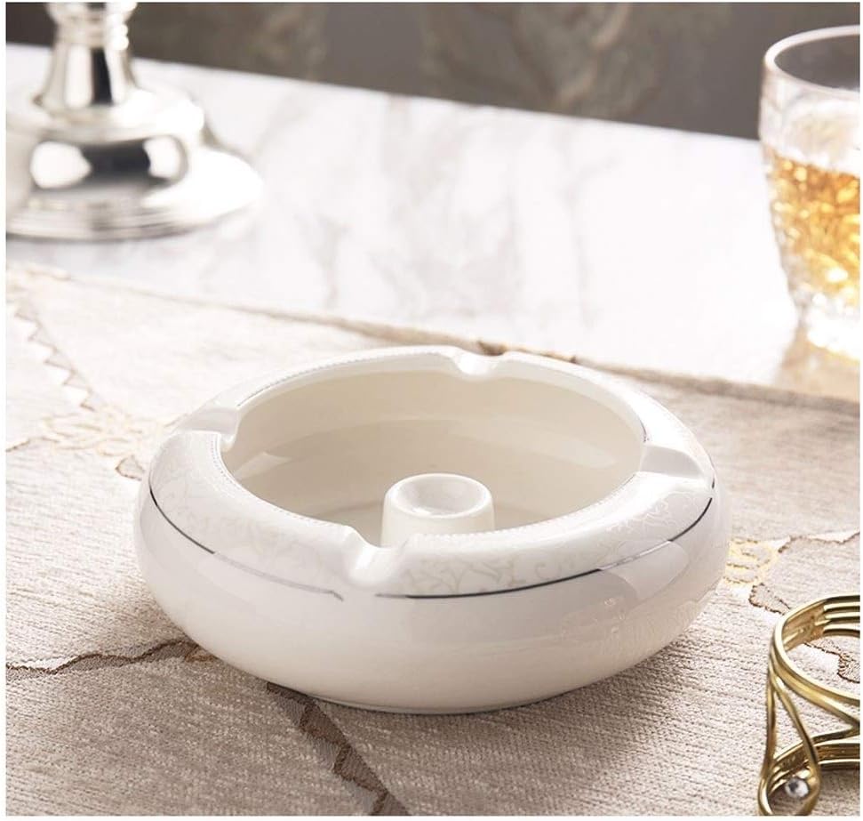 Round Ceramic Ashtray 55 Inch Home Decor Accent