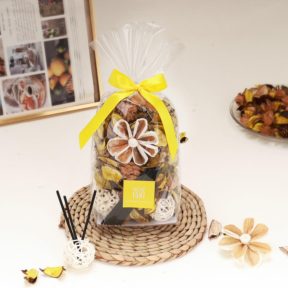KAV Spring Dried Flower Potpourri Mix Yellow