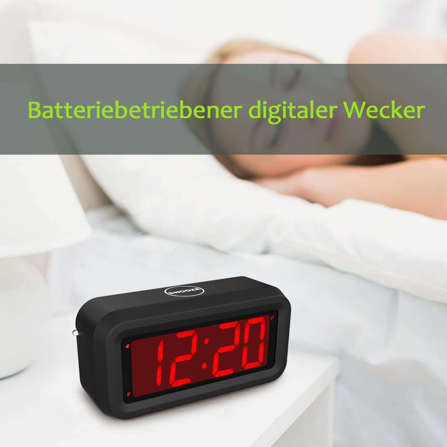 Energy Saving Digital Alarm Clock with LED Display