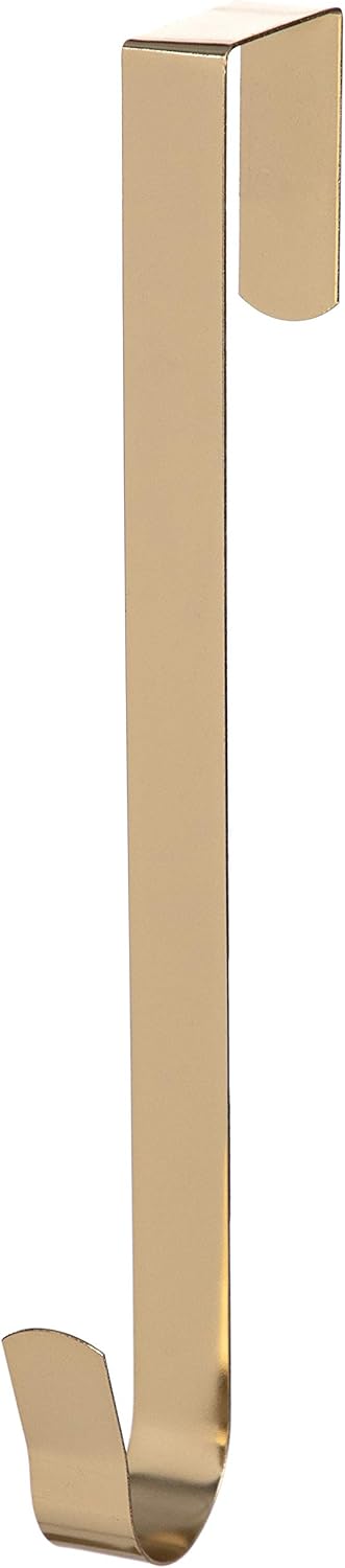 COUSIN Heavy Duty Metal Door Wreath Hanger 12 Inch Gold Art Craft