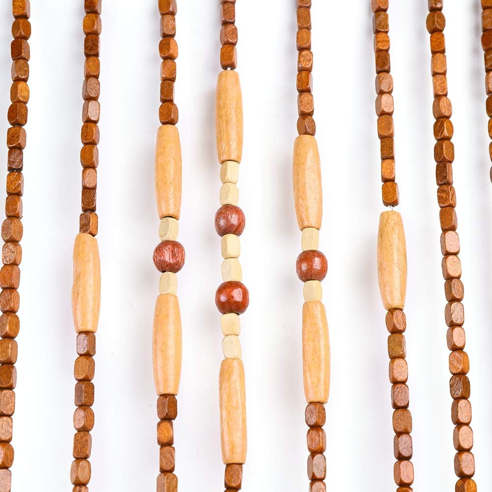 Wooden Bead Curtain for Doorway and Decor