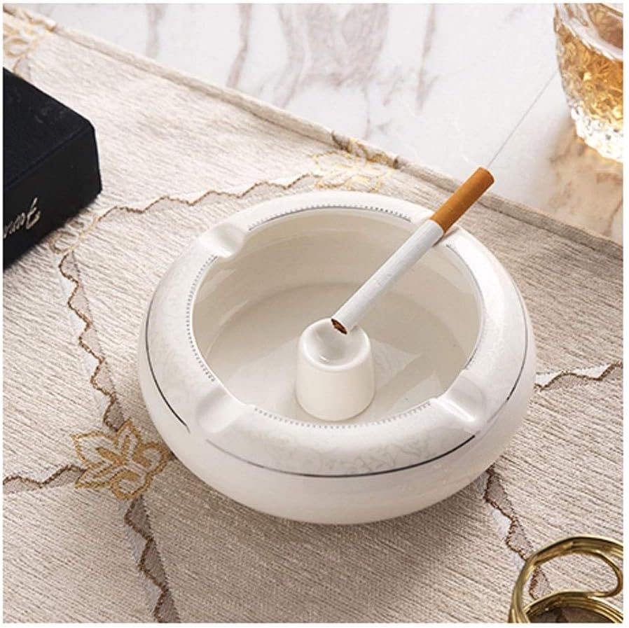 Round Ceramic Ashtray 55 Inch Home Decor Accent