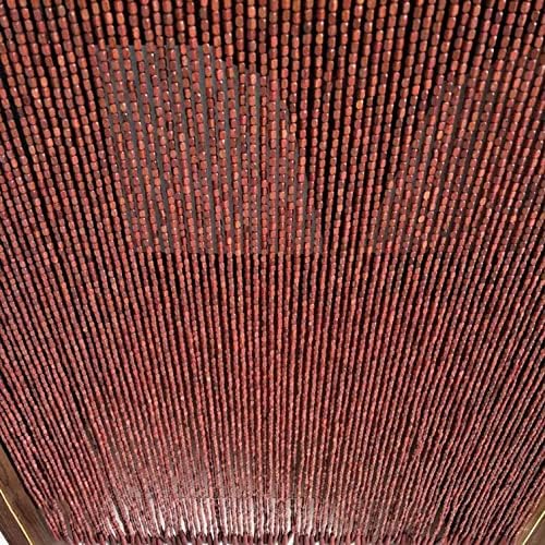 Natural Bamboo Bead Curtain for Doorways and Privacy