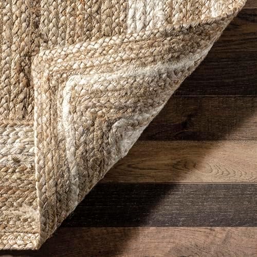 nuLOOM Rikki Jute Runner Rug 26 x 6 Off-white