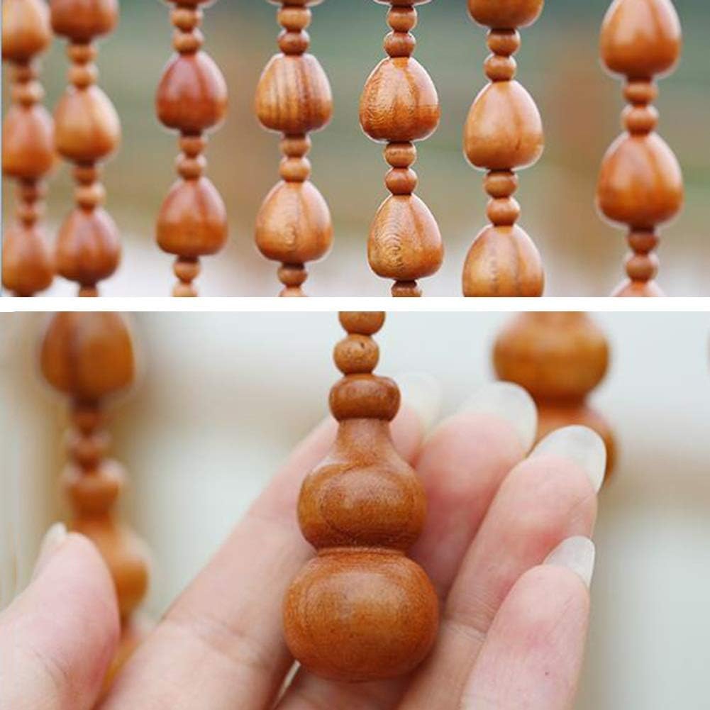 Beaded Curtain Wooden Beads Door Partition Interior Decor