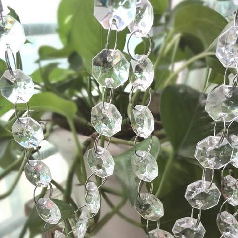 Baost 1 Meter Acrylic Crystal Garland Hanging Strand Beads Curtain