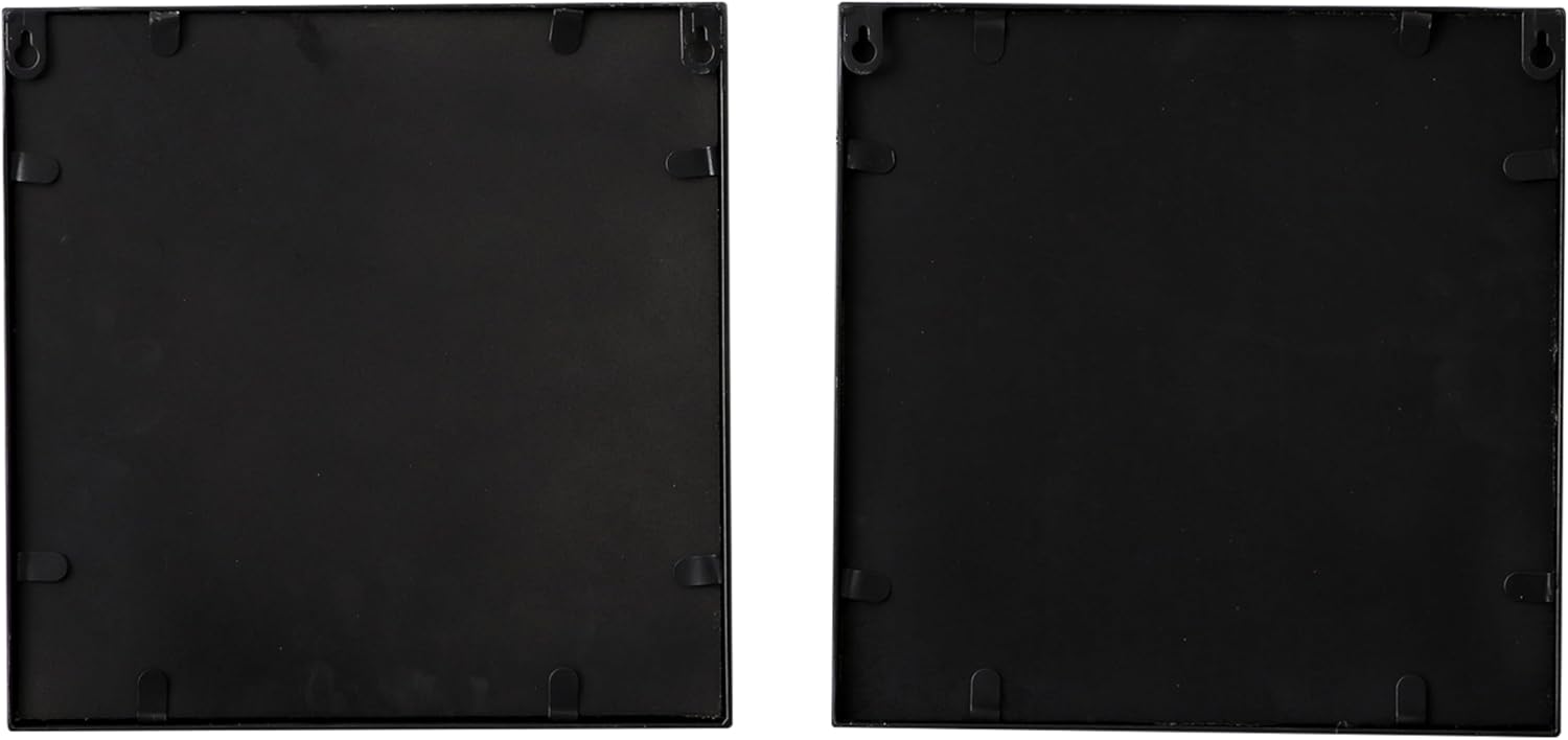 SOFE Burlap Bulletin Board Set of 2 - 12x12 Black Wall Organizer