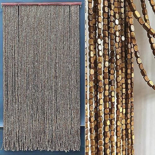 Wcxixo Bamboo Beaded Door Curtains Decorative Panel Divider