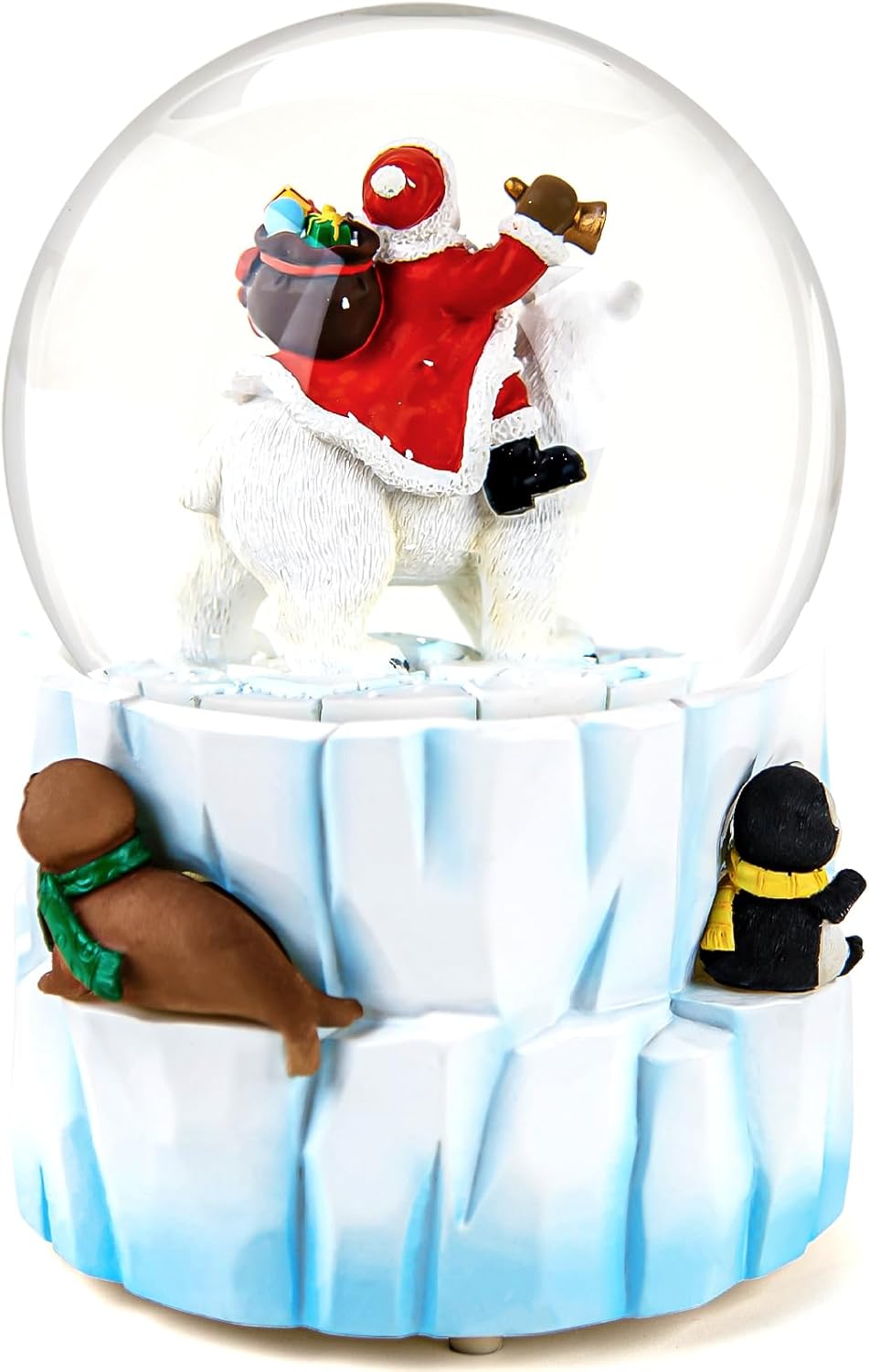 MrWinder Christmas Snow Globe Musical Decor