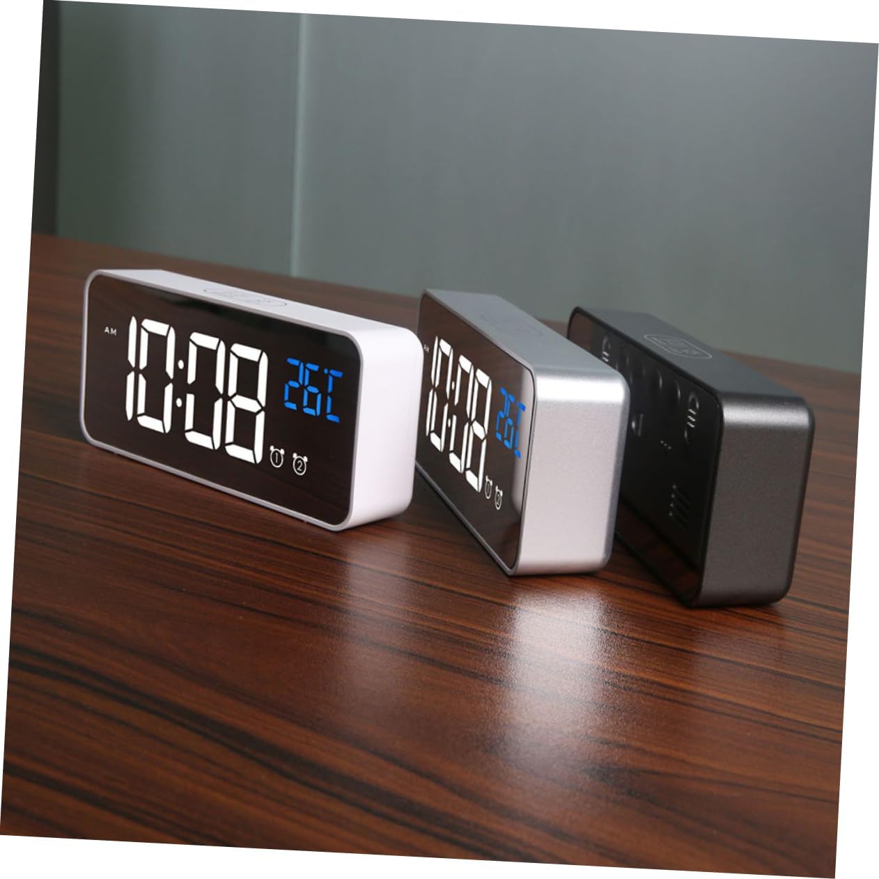 Zerodeko LED Music Alarm Clock with Dual Alarm and Large Screen