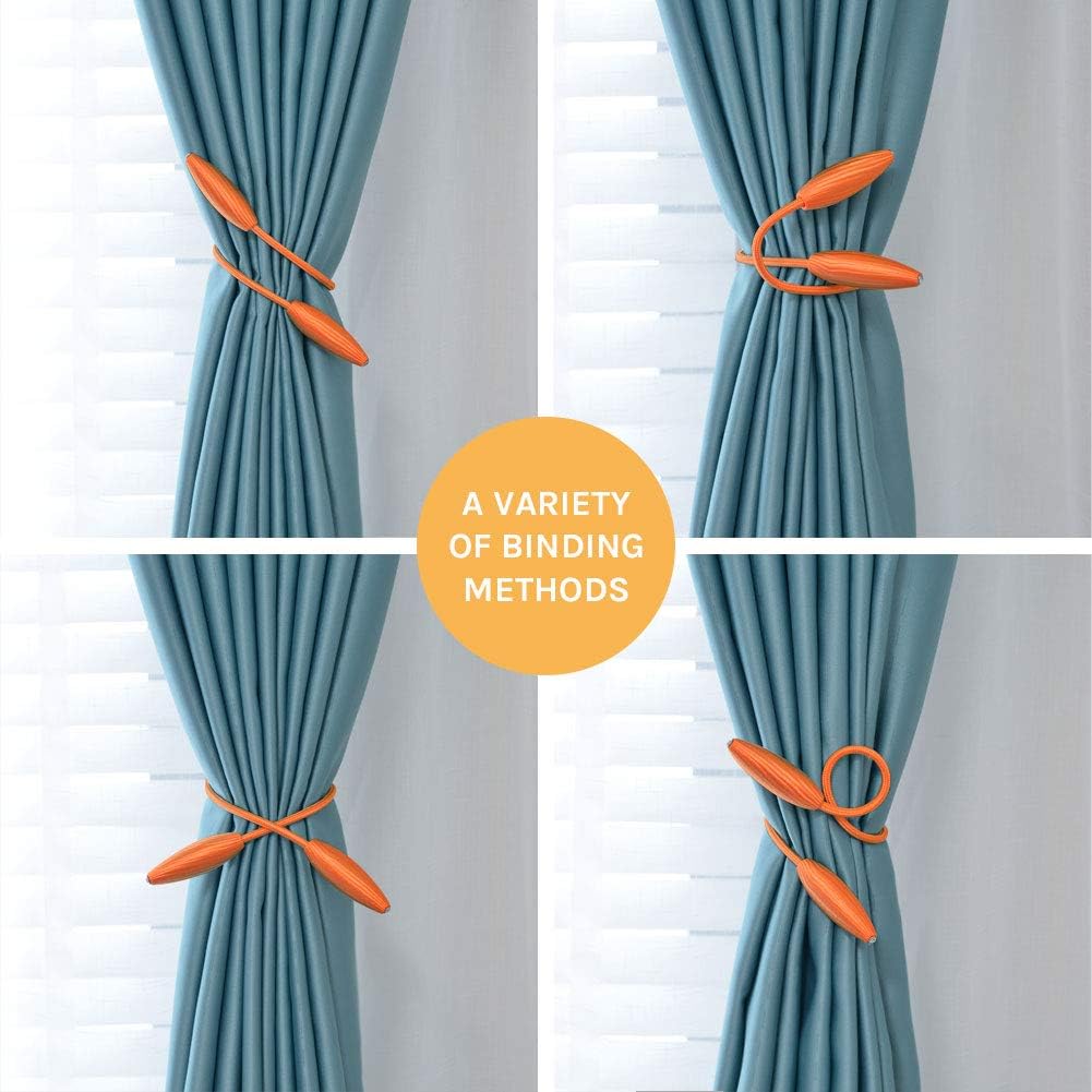 NICEEC 2 Pack DIY Crystal Curtain Holdbacks