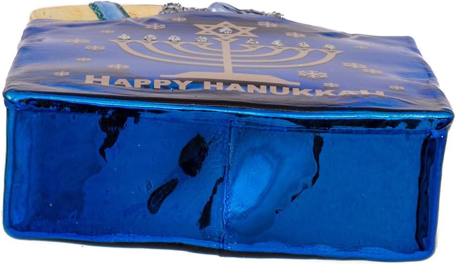 Kurt Adler 4 Inch Happy Hanukkah Glass Ornament