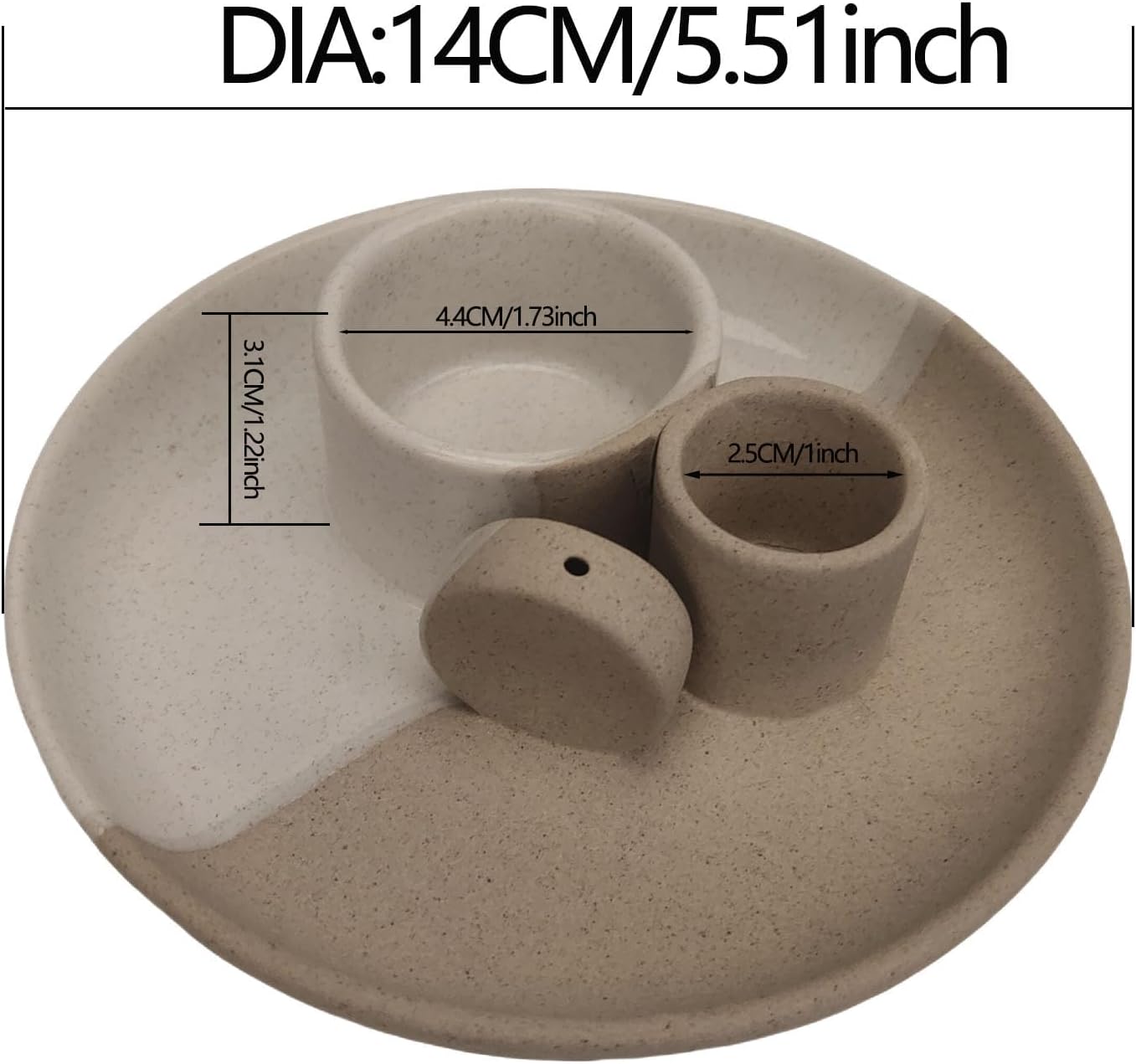4 In 1 Incense Holder Ceramic for Yoga and Meditation