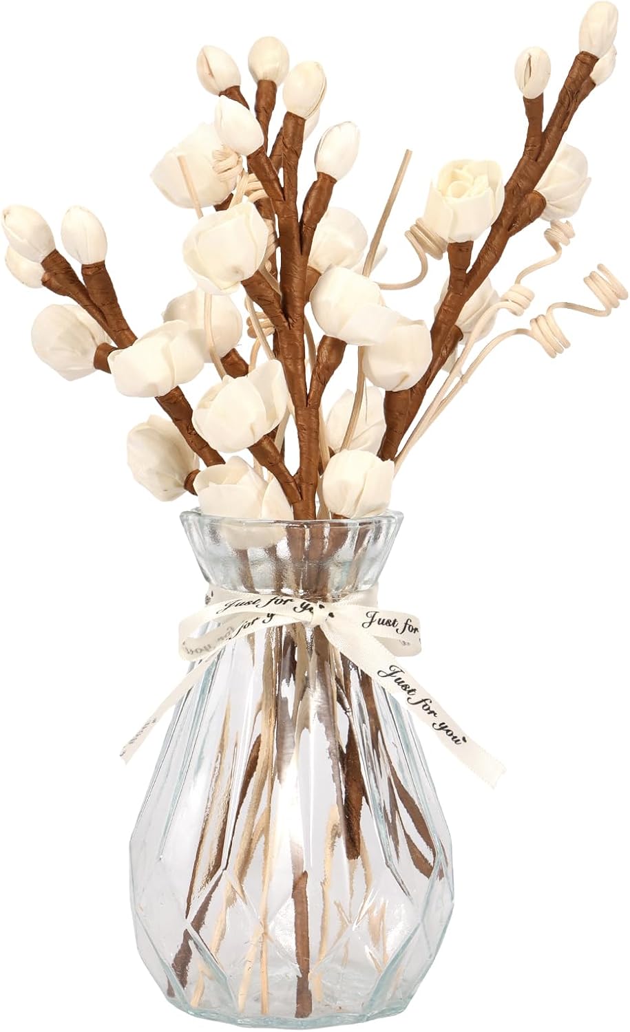 XDINGYY Reed Diffuser Sticks Set 8 Sticks 4 Flowers