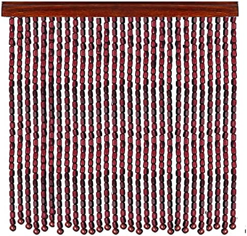 Natural Bamboo Bead Curtain for Doorways and Privacy
