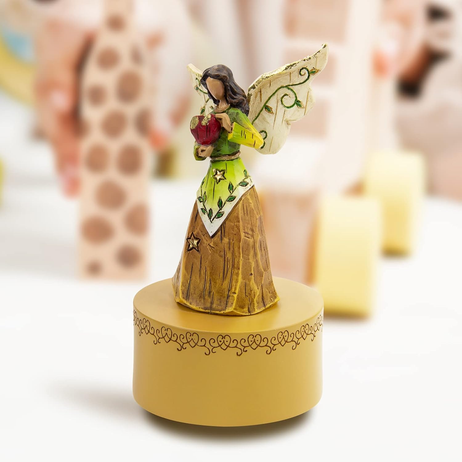 Guardian Angel Music Box Figurine for Women Girls