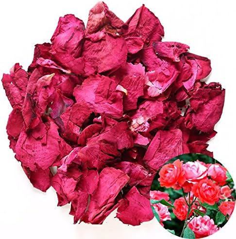 TooGet Dried Real Rose Petals 2OZ Red