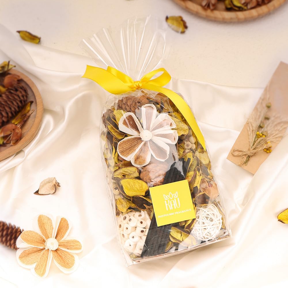 KAV Spring Dried Flower Potpourri Mix Yellow