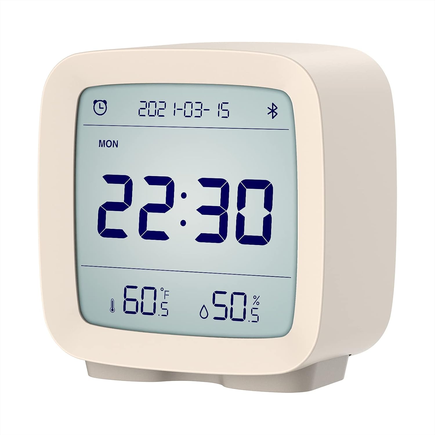 Qingping Smart Bluetooth Alarm Clock with Temperature and Humidity Display