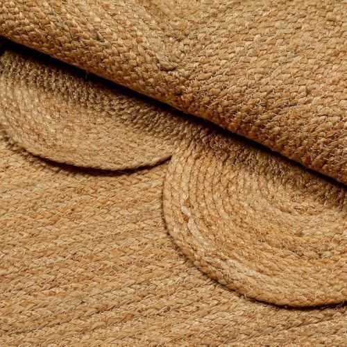 GRUHUM Scalloped Jute Runner Rug 26 x 10ft