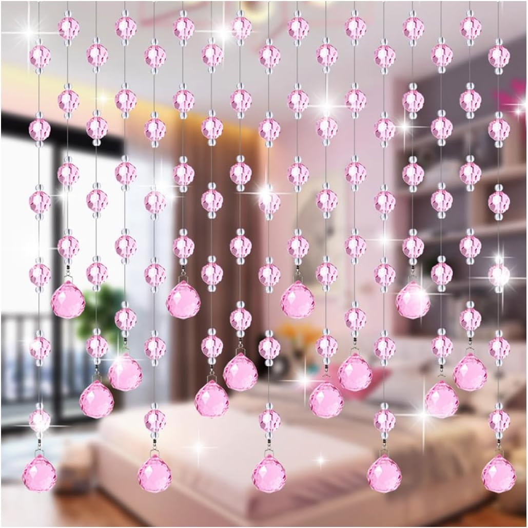 GVILTY Crystals Beaded Curtain Door Divider Decor