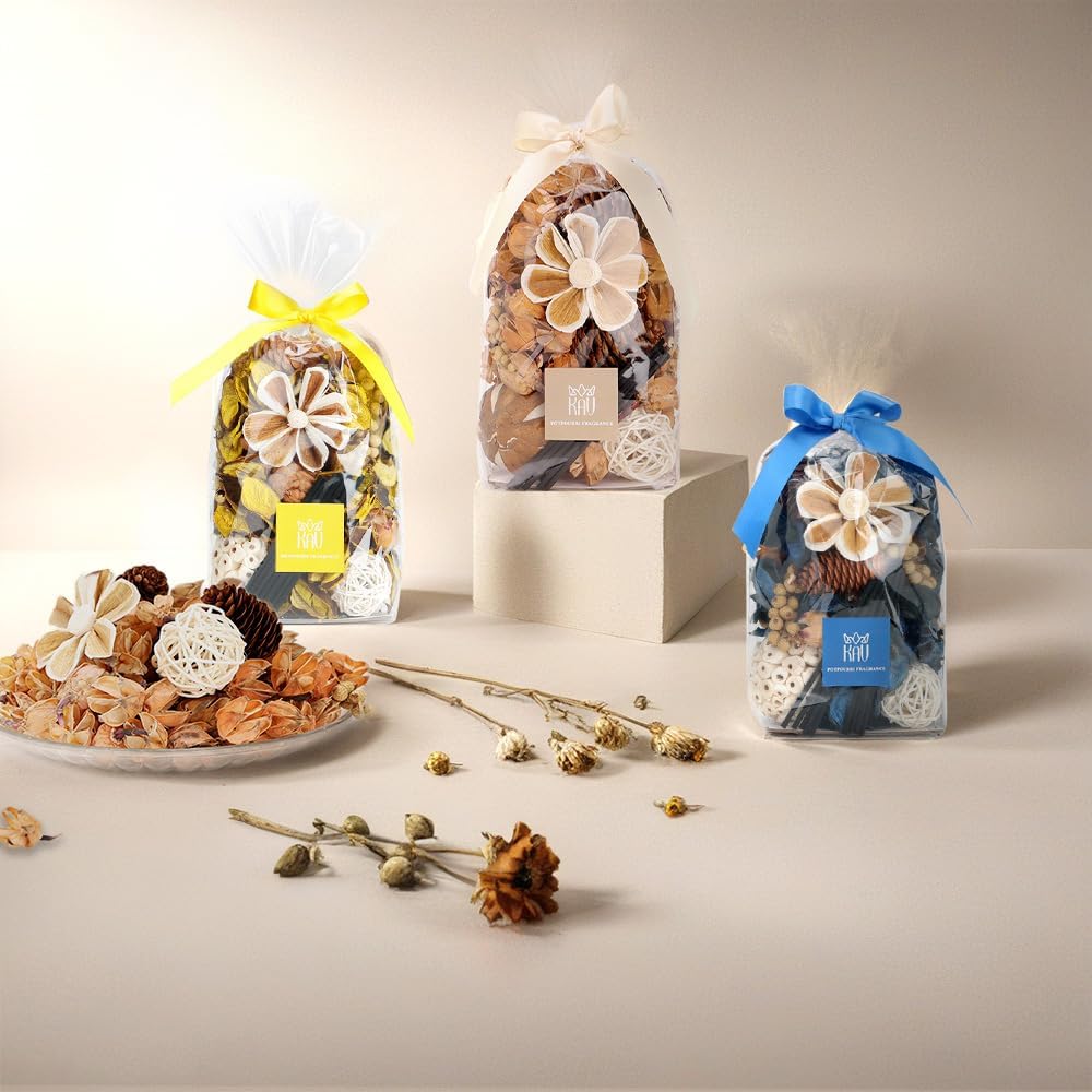 KAV Spring Dried Flower Potpourri Mix Yellow