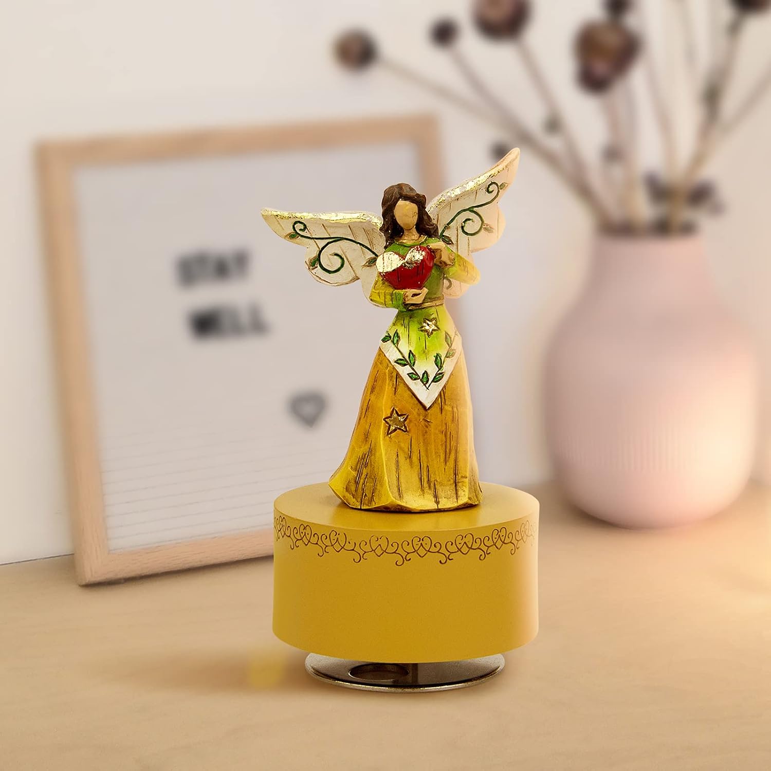 Guardian Angel Music Box Figurine for Women Girls