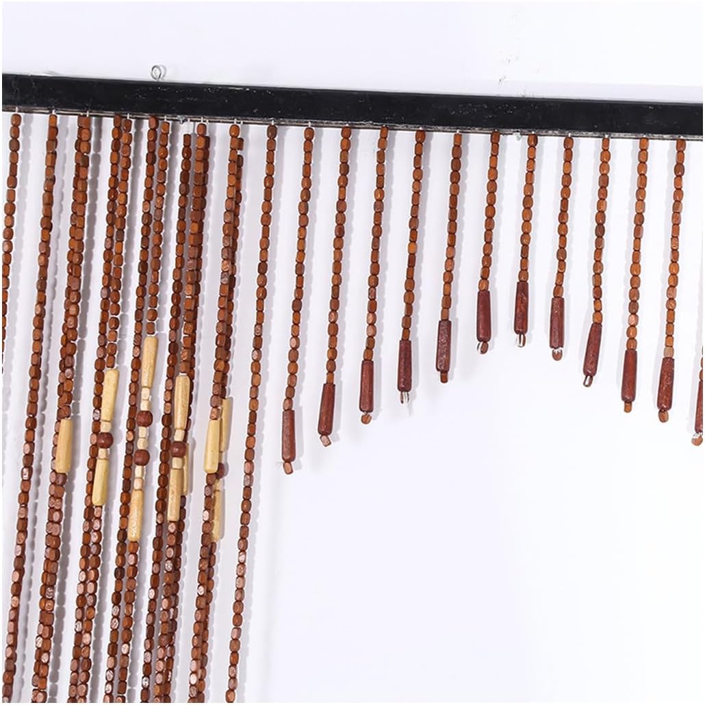 GVILTY Solid Wood Beaded Curtain Door 90x175cm