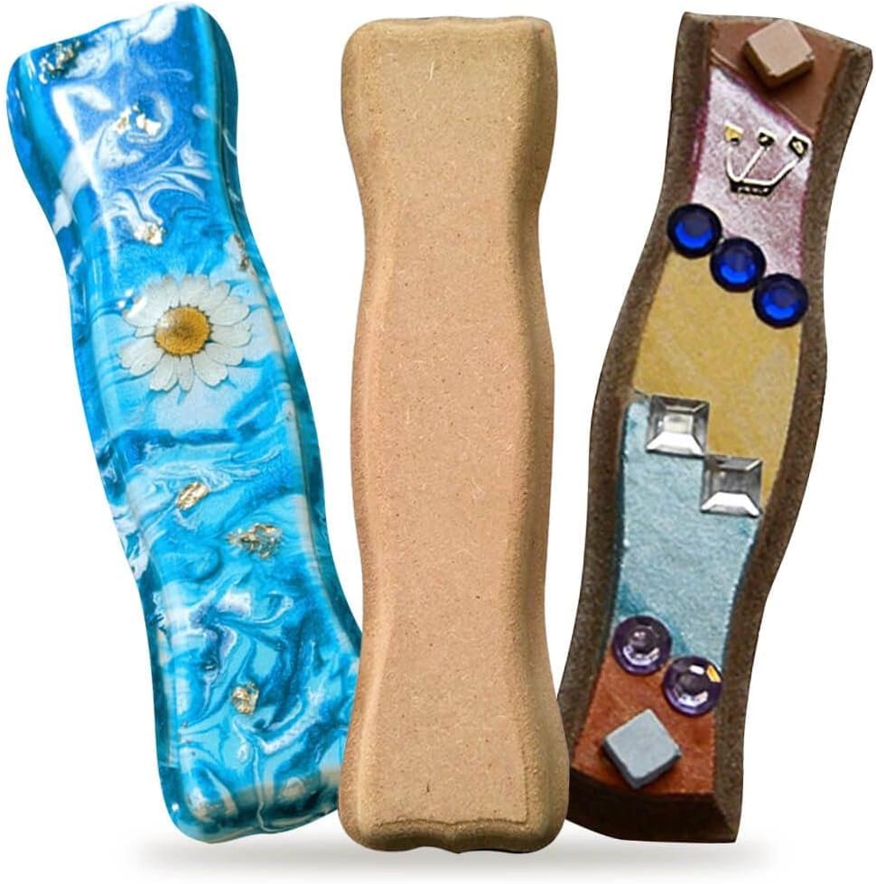 Mezuzah Case Wooden Blocks Set - Decorate Your Own Scroll Holder