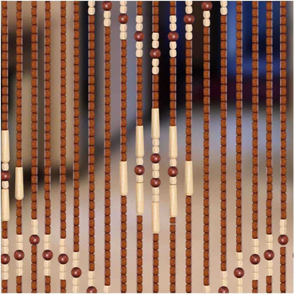 GVILTY Solid Wood Beaded Curtain Door 90x175cm