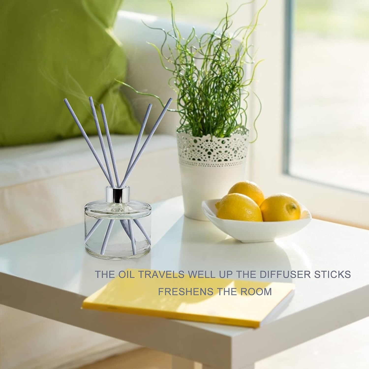 HOSSIAN 50PCS Reed Diffuser Sticks Fragrance Decor