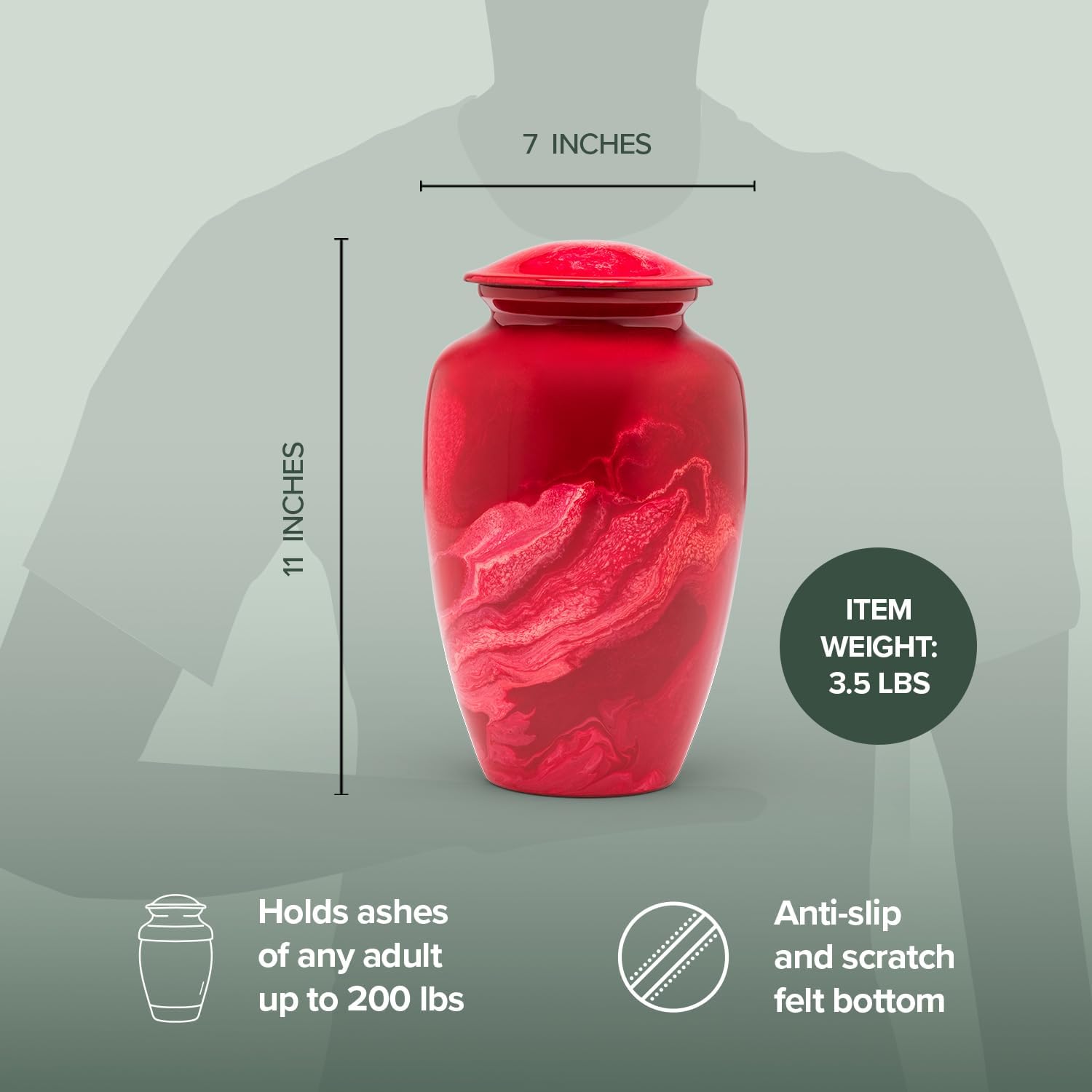 Eternal Harmony Cremation Urn for Human Ashes