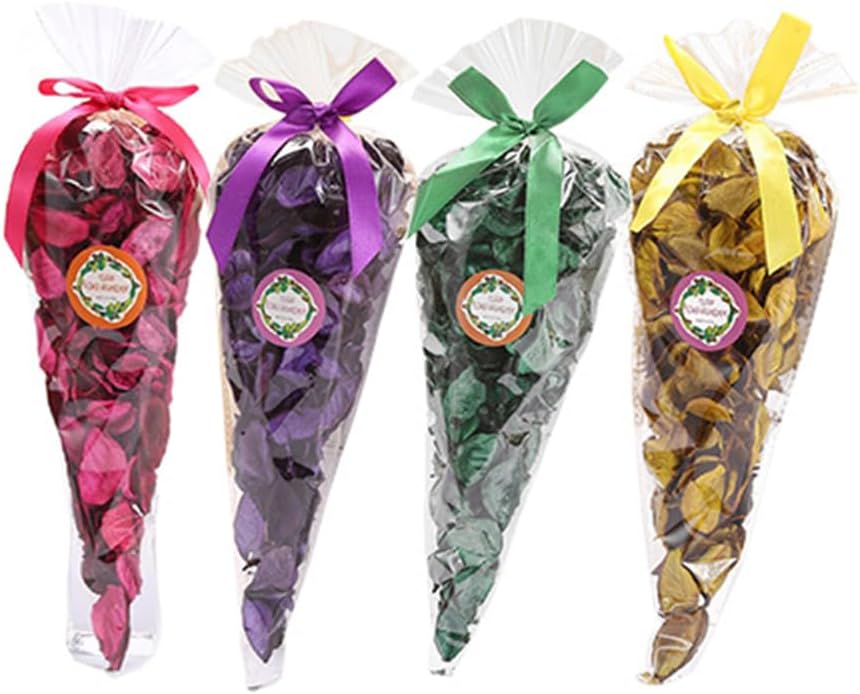 TooGet 4 Pcs Potpourri Bags with Rose Jasmine Lavender and Lemon Scent