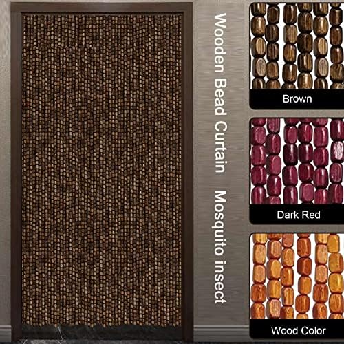 Handcrafted Bamboo Bead Curtain for Doorways and Decor