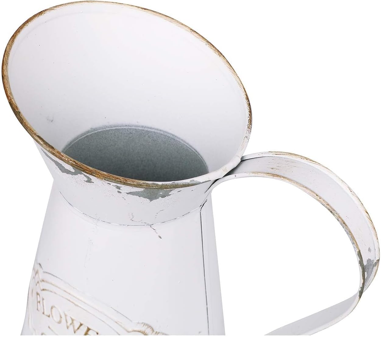 APSOONSELL Rustic Shabby Chic Small Metal Vase