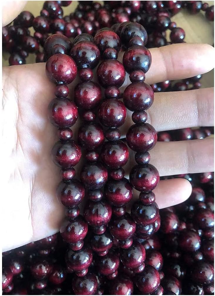 ZHOUXIAO 31 Strand Wood Beaded Curtain for Doorways
