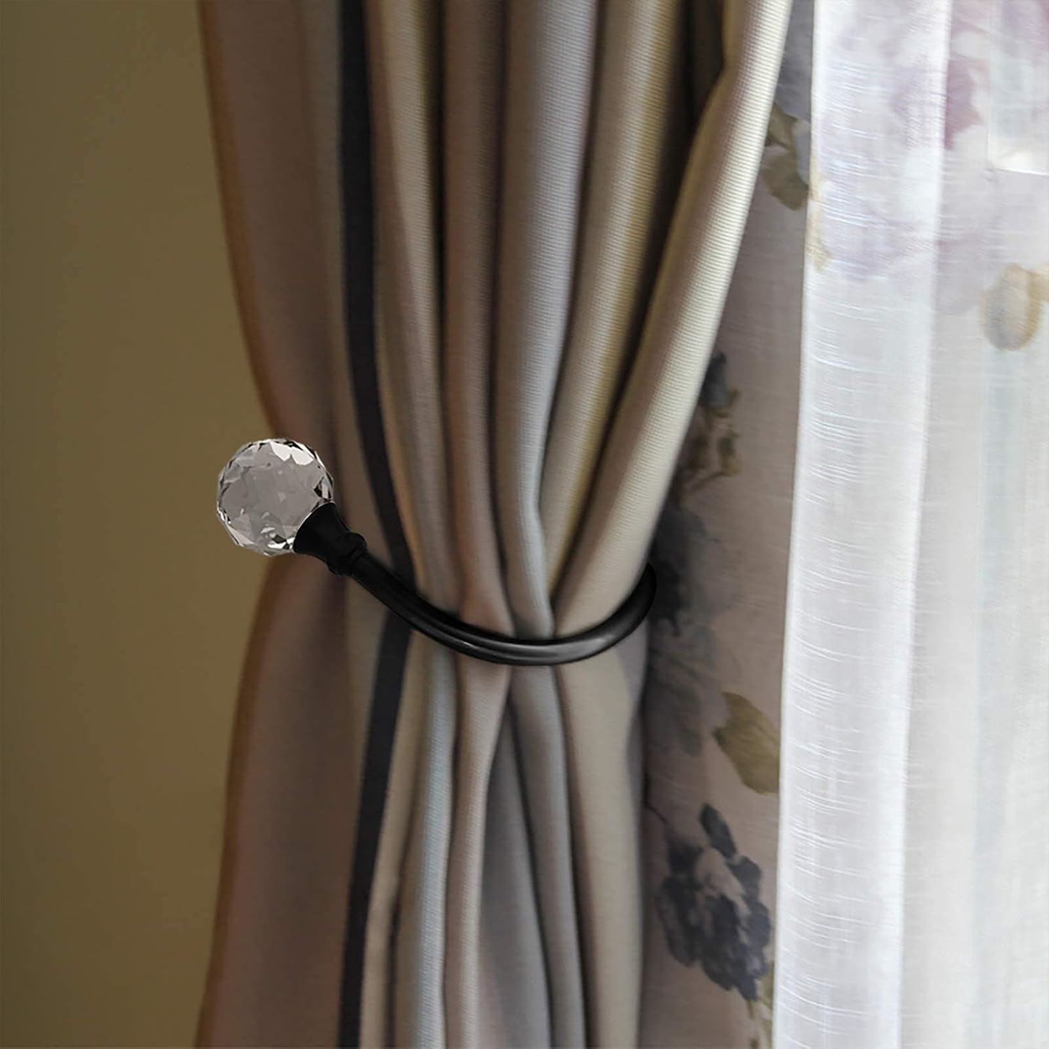 Tasteful Modern Curtain Holdbacks 2 Pack
