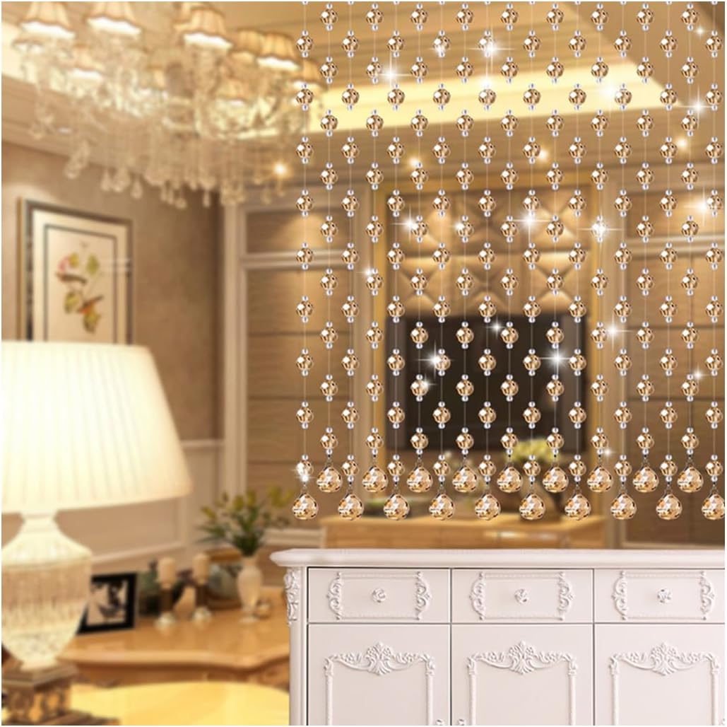 GVILTY Crystal Beaded Curtain Door String Decor