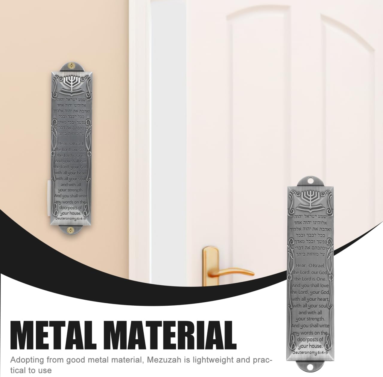 Baluue Mezuzah with Scroll for Front Door