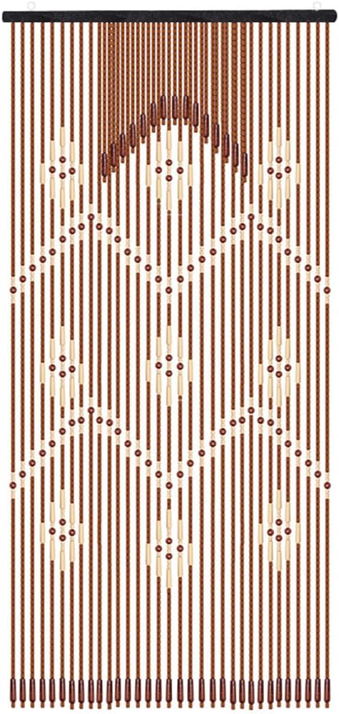 GVILTY Solid Wood Beaded Curtain Door 90x175cm
