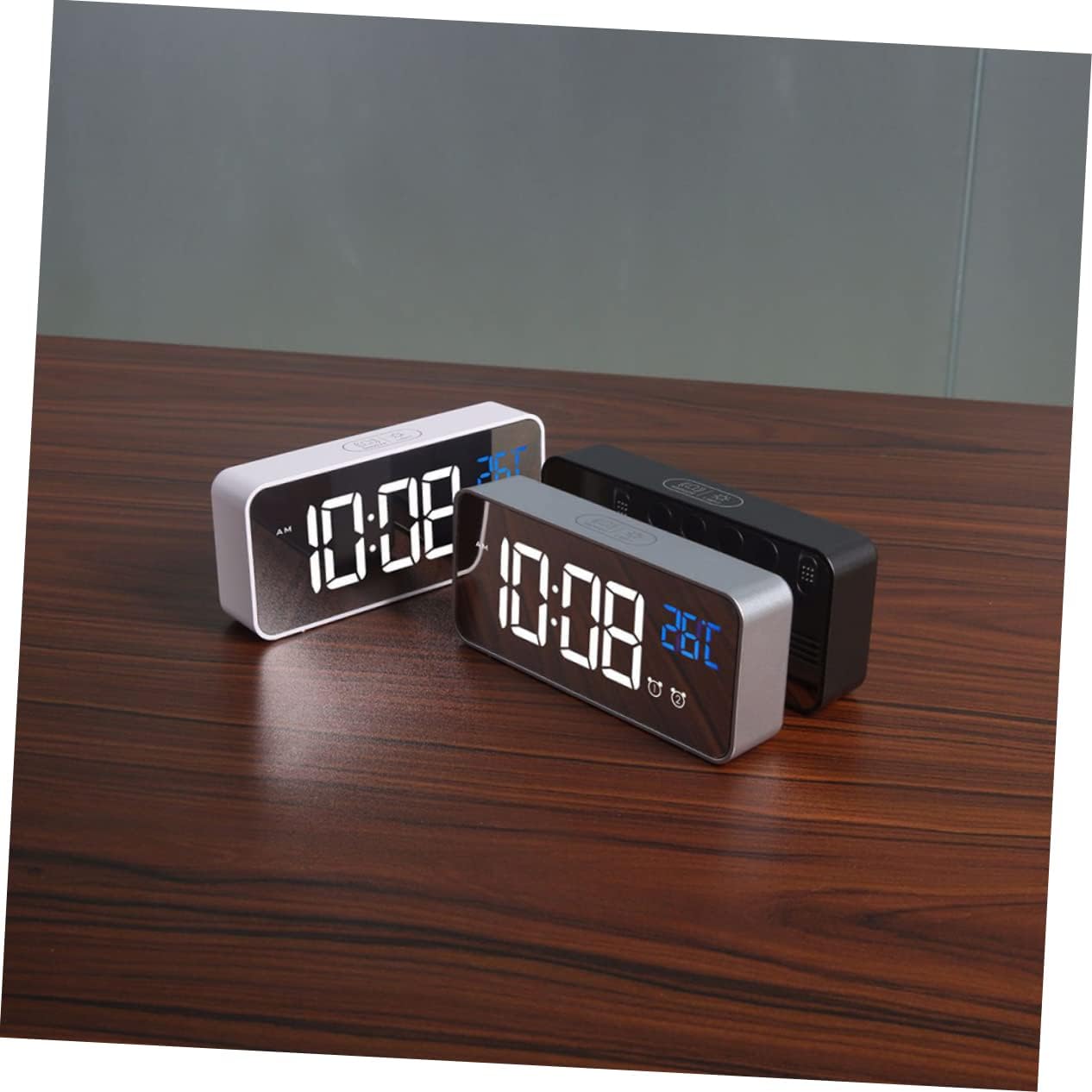 Zerodeko LED Music Alarm Clock with Dual Alarm and Large Screen