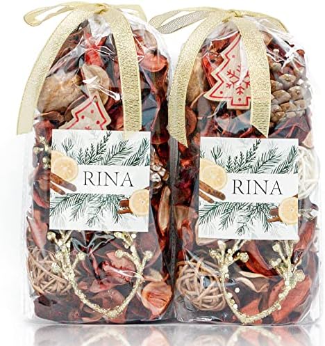 Qingbei Rina Gold Potpourri Bags Tea Scented Decorative Vase Filler