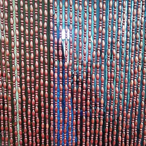 Wooden Beaded Door Curtain for Home Kitchen Room Divider
