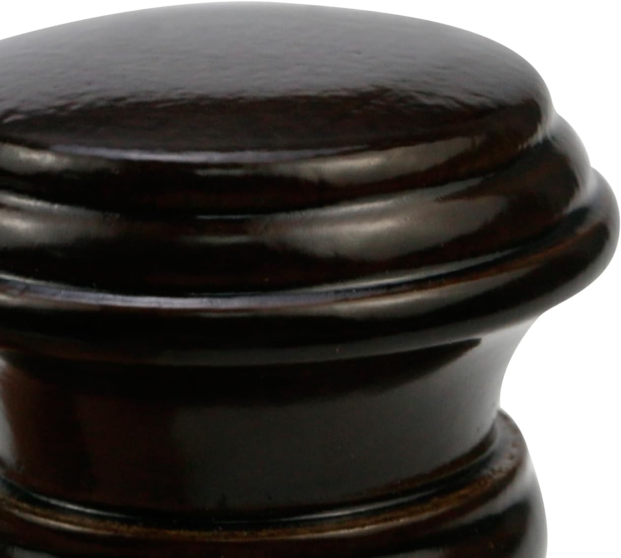 T Tulead Brown Curtain Rod Finial 2PCS