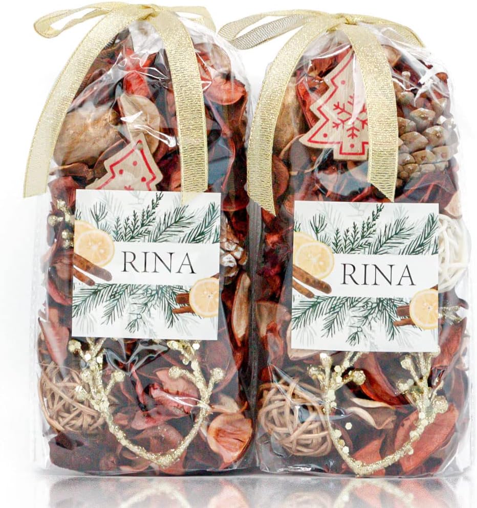 Qingbei Rina Gold Potpourri Bags Tea Scented Decorative Vase Filler
